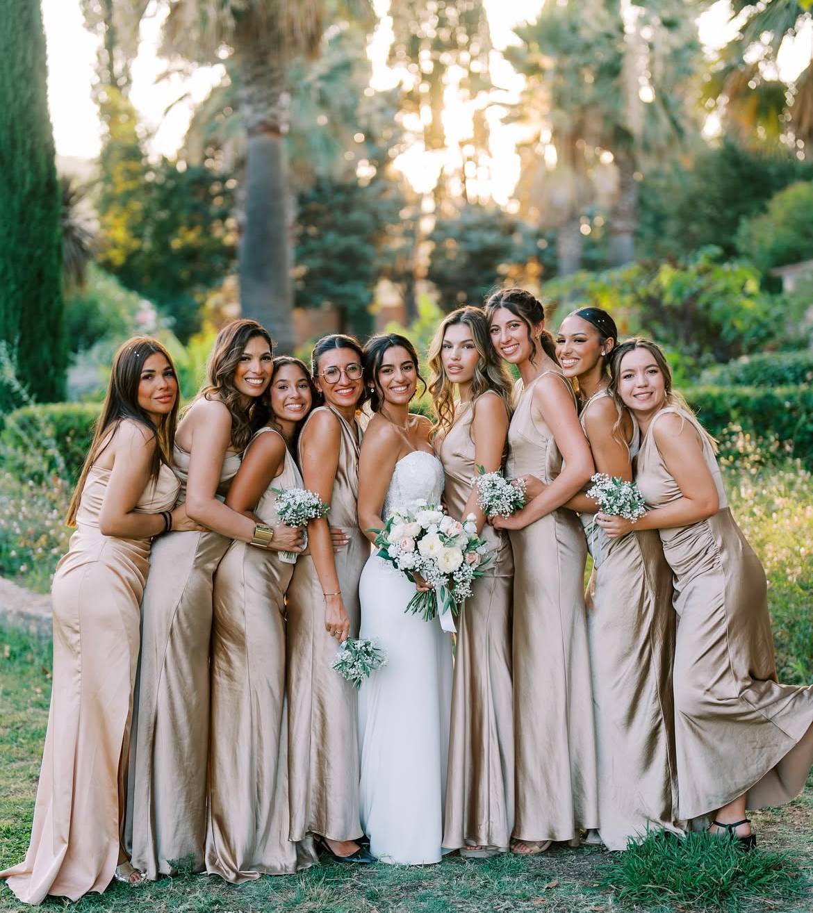 mariage de notre clientes et ses demoiselles d'honneur 