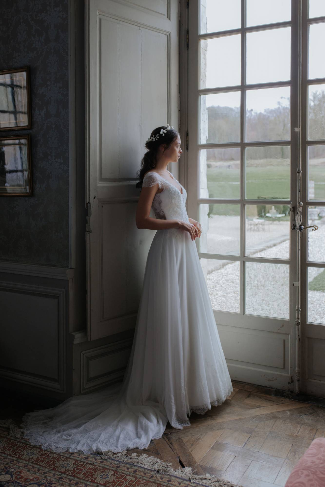 ROBE DE MARIEE DENTELLE FLUIDE MARSEILLE en provence