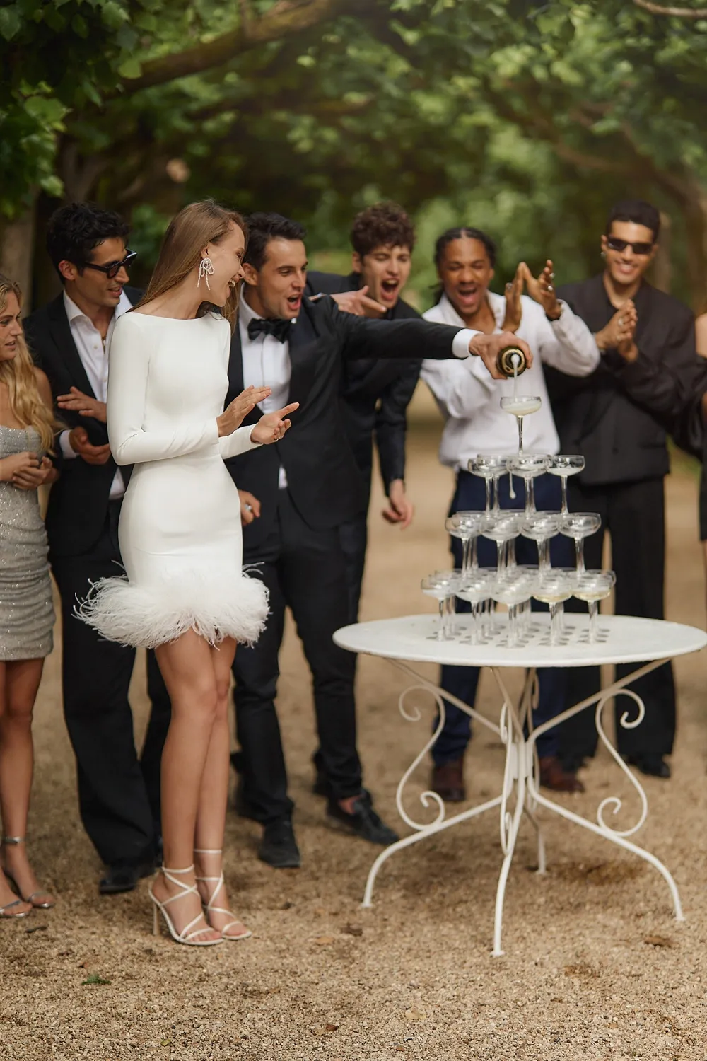 Robe de mariée Eva Lendel Love Story style Coachella