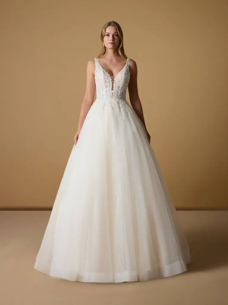 Robe de mariée princesse longue volumineuse