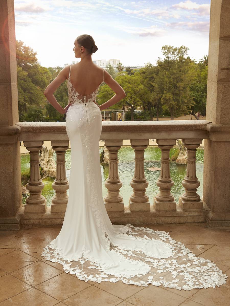 Robe de mariée sirène bustier manches longues amovibles Annabell 2026 marseille