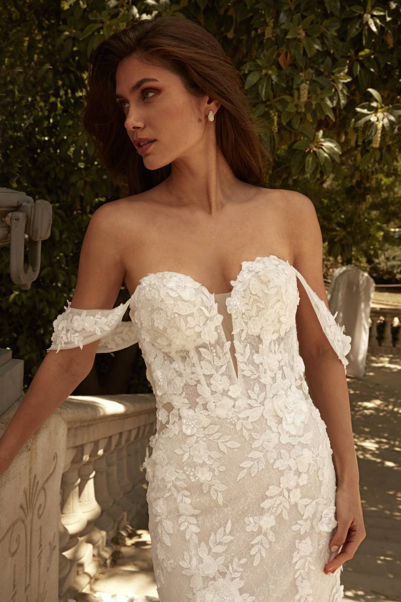  Robe de mariée sirène bustier coeur en dentelle Annabell 2026 marseille