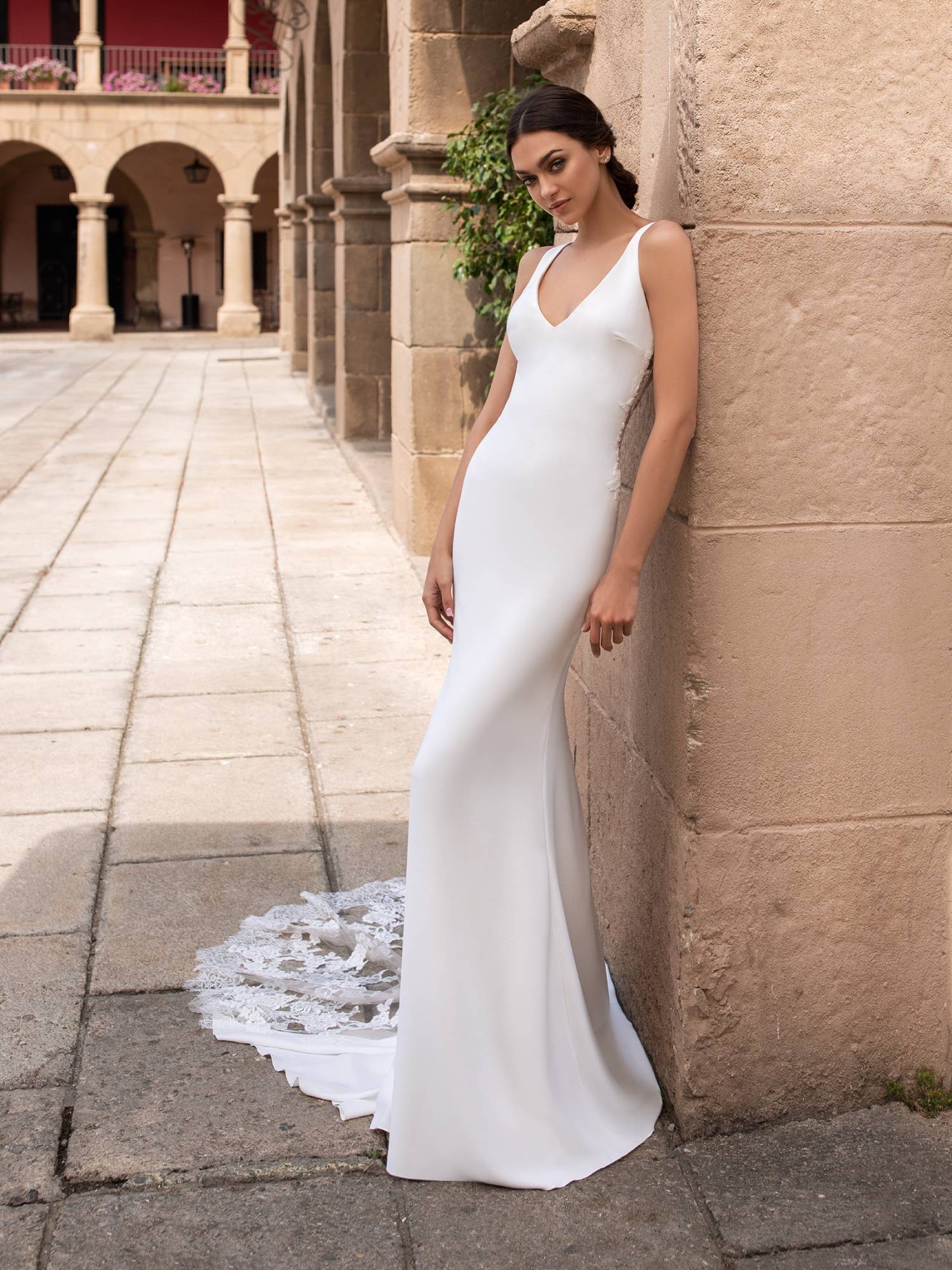 robe sirène fluide  pronovias marseille