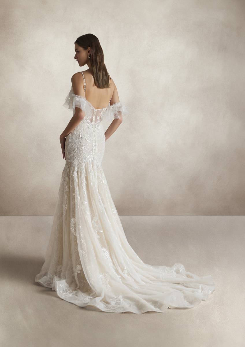 Dos plongeant robe MALIKA Nicole Couture tulle glamour Marseille SoniaB Provence