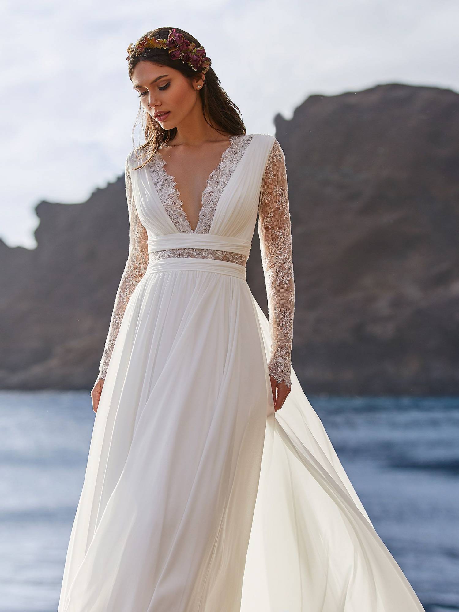 robe mousseline mariage sur marseille créateur pronovias 2021