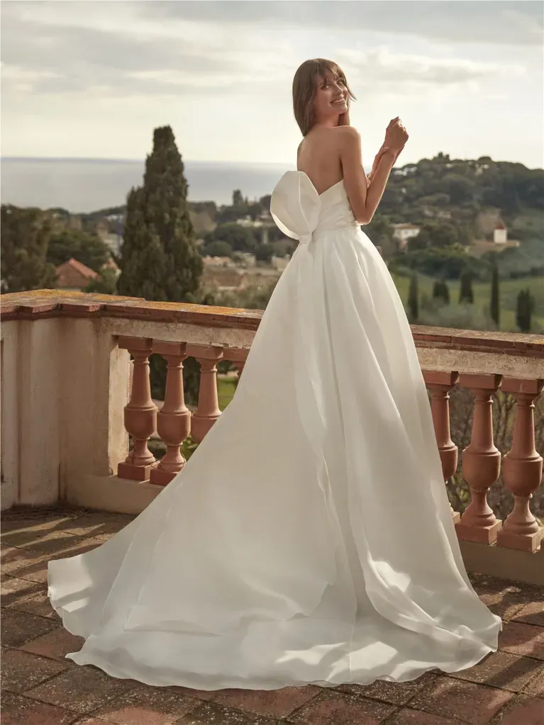 Robe de mariée princesse avec décolleté en cœur et manches amovibles clipa nicole milano marseille