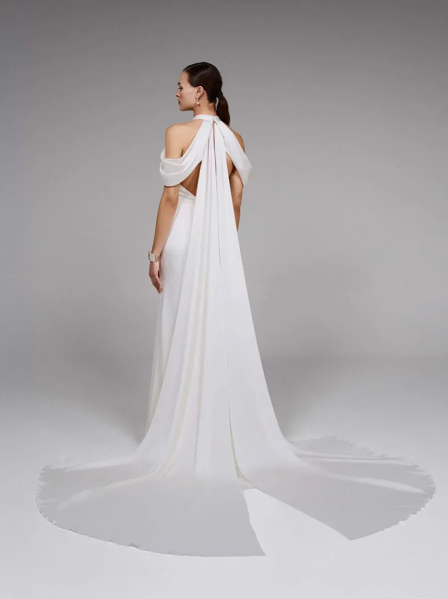 robe de mariée droite fourreau satinée elvinia pronovias marseille