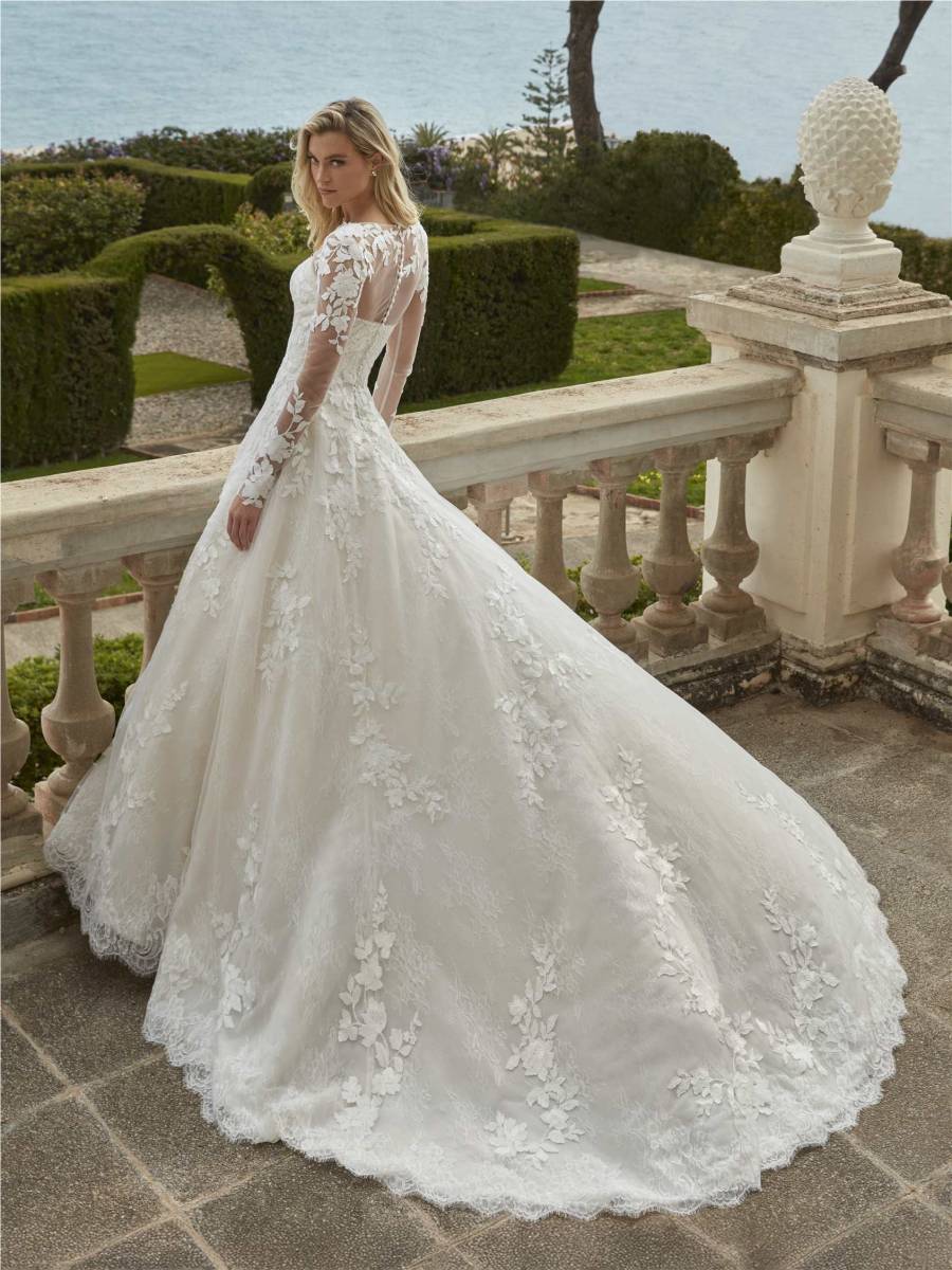 robe de mariée princesse haut amovibles manches longues evies pronovias marseille