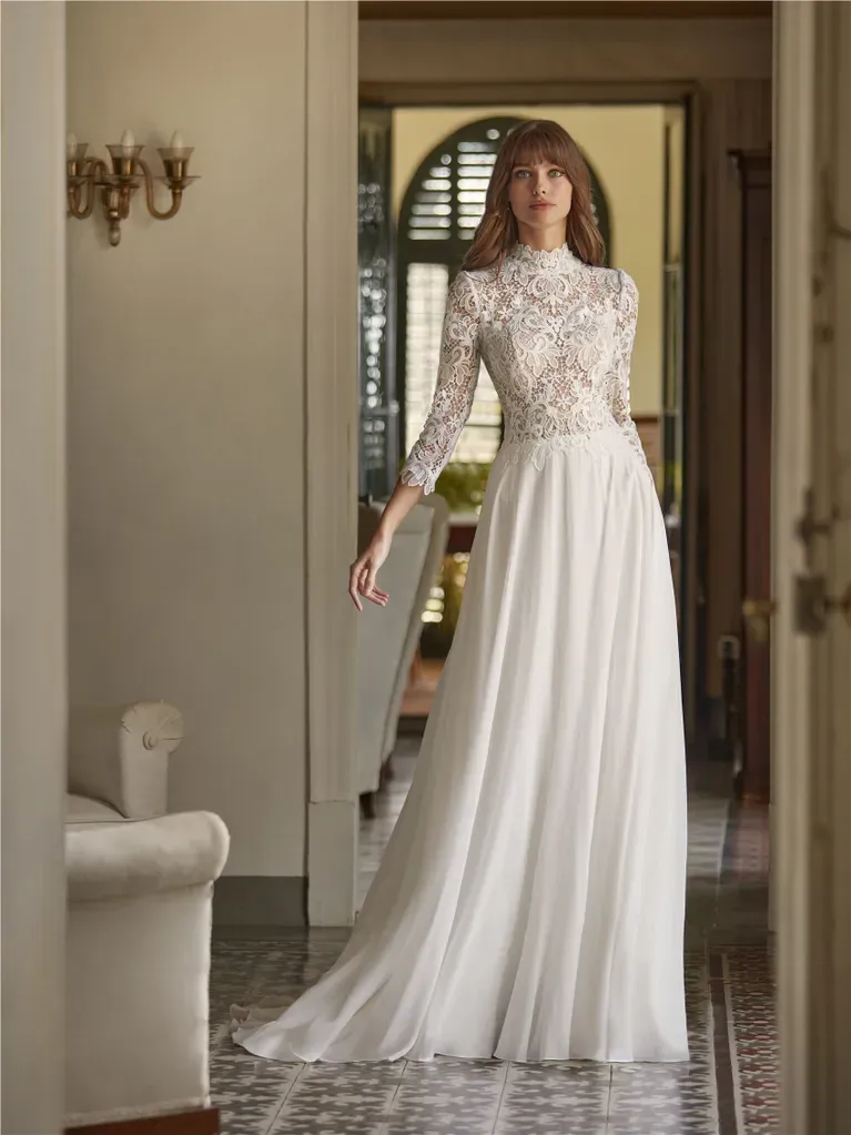 robe de mariée civile simple et raffinée collection 2026