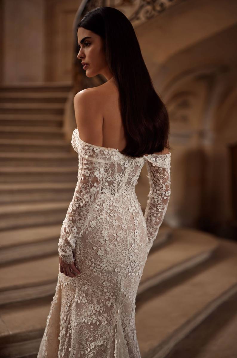 Détail du dos chic, robe de mariée Ines signée Milla Nova AVIGNON
