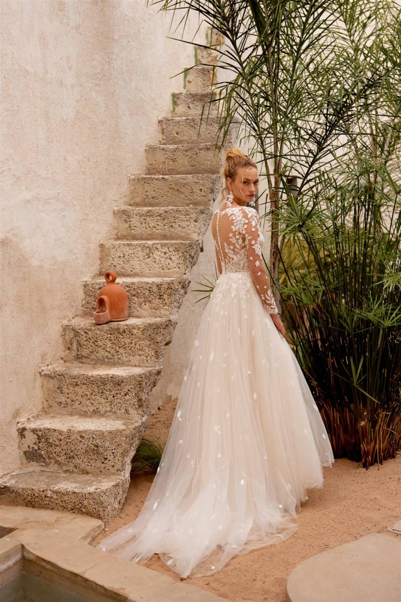 robe mariage bohème créateur manches longues Marseille